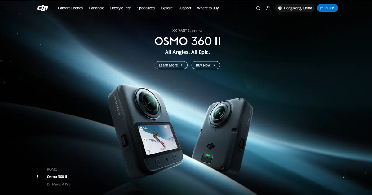 DJI Osmo 360 IIが中国で発売開始、8K60fpsや交換式レンズに対応