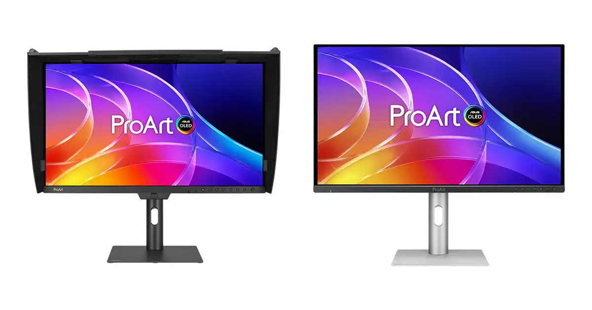 ASUS、31.5インチ4K QD-OLEDモニター「ProArt Display OLED」2機種を発売　最大240Hz・12G-SDI対応